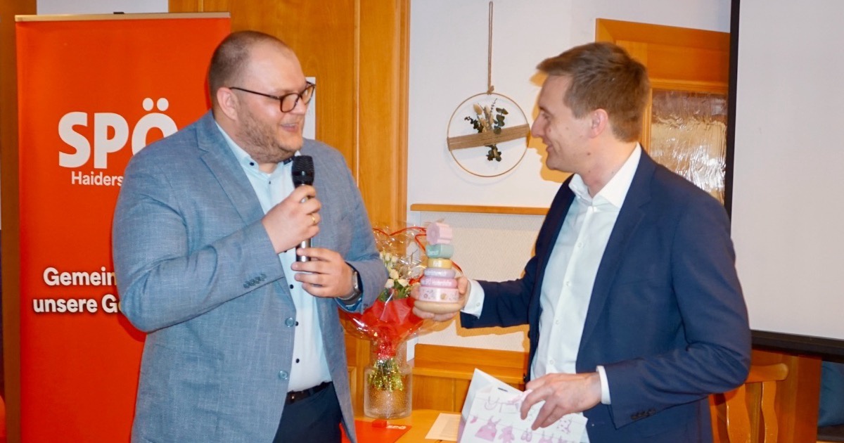  - &copy; SPÖ Haidershofen JHV 2026: Vorsitzender Dominik Lamprecht mit Landesrat Sven Hergovich