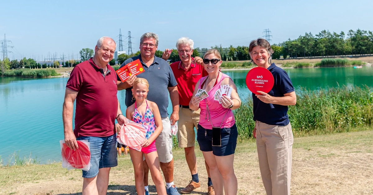  - &copy; SPÖ Bädertour durch den Bezirk Tulln. Hier: Badesse Trasdorf