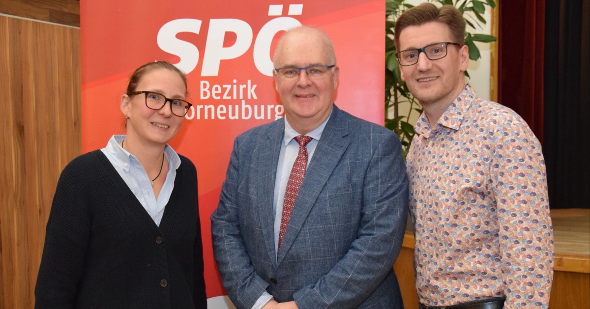  - © Das Stockerauer Führungstrio (nach Liste): Heinz Scheele, Karin Richter und Admir Osmanovic.